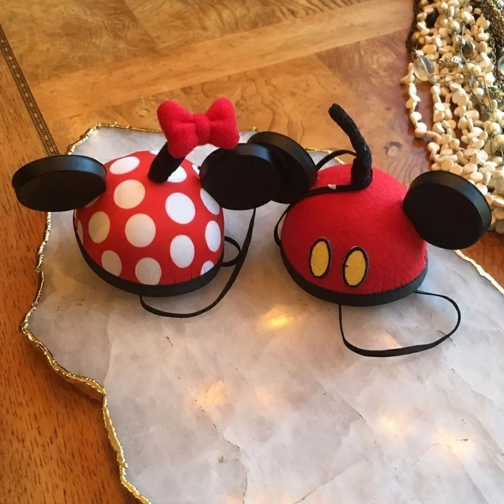🎃 Minnie n Mickie Hair Pin Hat w Tiny Strap!